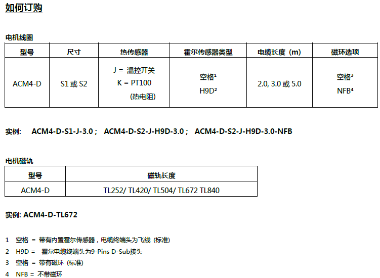 ACM-D直线电机