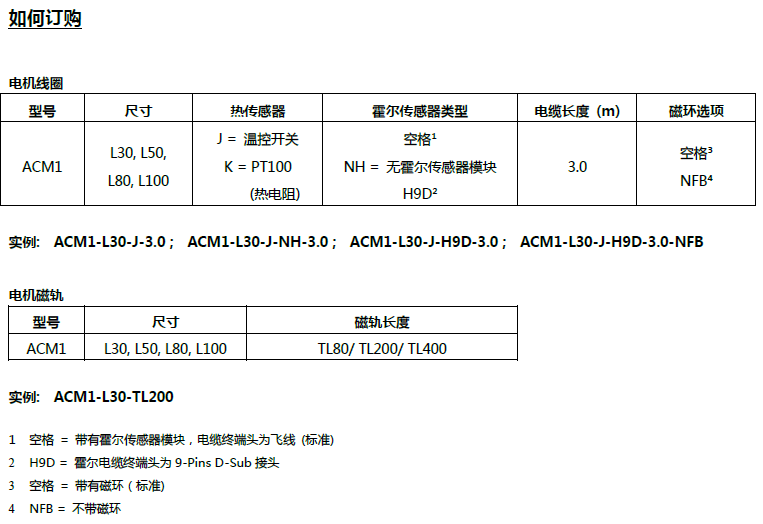 ACM4直线电机