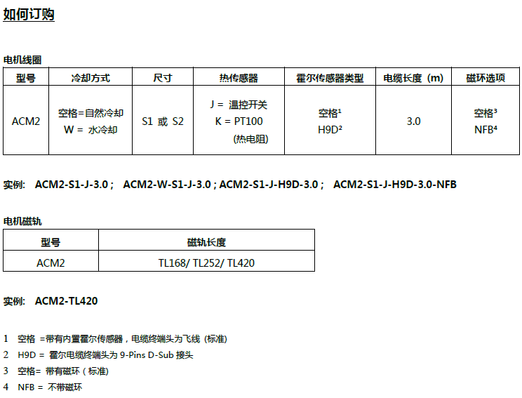 ACM4直线电机