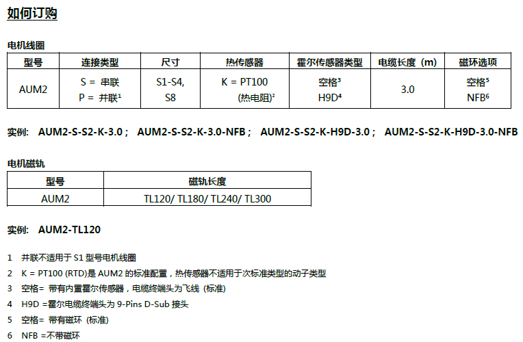 AUM5直线电机