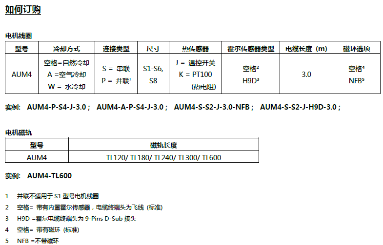 AUM5直线电机